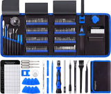 Precision Screwdriver Set, Computer Tool Kit, 146 PCS Laptop Screwdriver Kit with 123 Bits, Magnetic Mat, Suit for PC, iPhone, MacBook, Tablet, PS4, Xbox, Switch, Game Console and other Electronics UnaMela