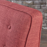 Christopher Knight Home GDFStudio Christopher Knight Home Mervynn Mid-Century Modern Fabric Recliners, 2-Pcs Set, Red / Dark Espresso Christopher Knight Home