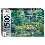 Hinkler Mindbogglers Platinum 1500-Piece Jigsaw Puzzle: Bridge Over a Pond of Water Lilies by Monet - Jigsaws for Adults -Deluxe Jigsaw Puzzles - 33x26in - Intricate Puzzles -Advanced Jigsaws-Hobbies Hinkler