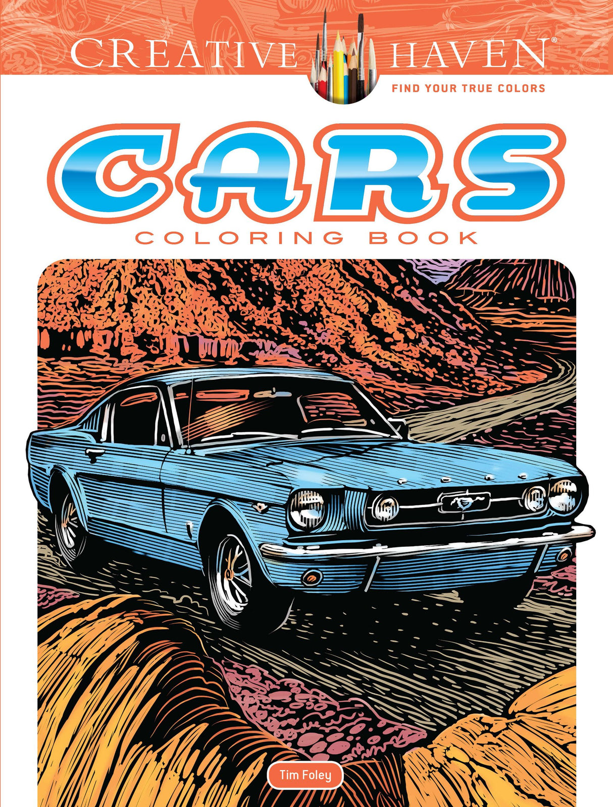 Adult Coloring Cars Coloring Book (Adult Coloring Books: World & Travel) Dover Publications