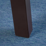 Christopher Knight Home Justin Outdoor 7 Piece Acacia Wood Dining Set, Teak Finish/Rustic Metal/Blue Christopher Knight Home