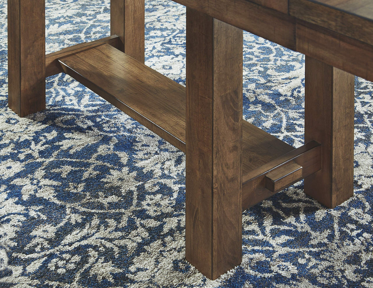 Signature Design by Ashley Moriville Farmhouse 36” x 30” Dining Extension Table, Seats up to 8, Brown Signature Design by Ashley