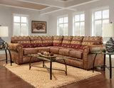 American Furniture Classics Model Two Piece Sofa sectional brown pinto American Furniture Classics