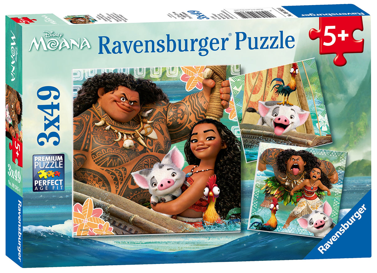 Ravensburger Disney Moana Voyage Jigsaw Puzzle for Kids | 49 Unique Pieces | Precision-Crafted Educational and Fun | Ideal for Age 3+ Ravensburger