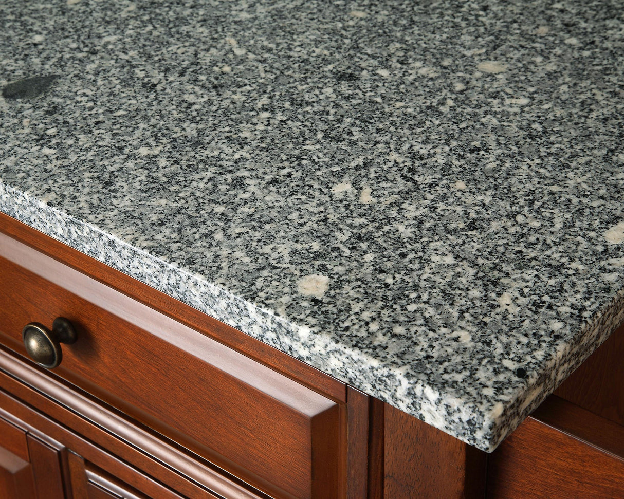 Crosley Furniture Alexandria Kitchen Island with Solid Grey Granite Top - White Crosley Furniture
