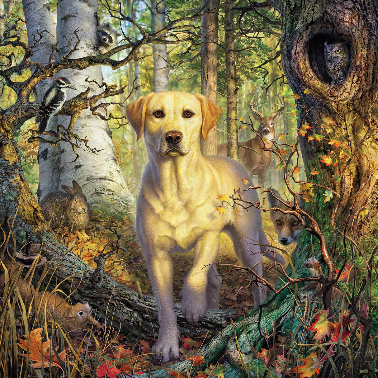 Ceaco - Mark Fredrickson - Yellow Lab - 500 Piece Jigsaw Puzzle Ceaco