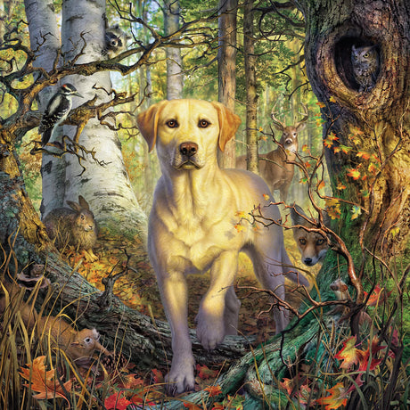 Ceaco - Mark Fredrickson - Yellow Lab - 500 Piece Jigsaw Puzzle Ceaco