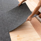 Mohawk Home 24" x 24" Indoor/Outdoor 0.25" Pile Height, Peel and Stick Carpet Tile, Grey Polyester, (Pack of 15) (60 sqft/Box) Mohawk Home