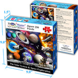 Think2Master Solar System & Space Exploration 250 Pieces Jigsaw Puzzle Fun Educational Toy for Kids 6-8 8-10 10-12, School & Families. Great Gift for Boys & Girls Ages 8+ for Learning. 14.2” X 19.3” THINK2MASTER