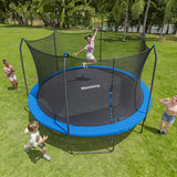 Bestway Xtreme Air 15 FT Outdoor Trampoline for Kids and Adults, No-Gap Security Enclosure Net, Foam-Padded Poles, Fast & Easy Assembly, ASTM Approved Bestway