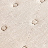 HUIMO Entryway Shoe Bench, End of Bed Bench,Upholstered Button-Tufted Bench for Kitchen, Fabric Ottoman Bench for Living Room, Padded Bench with Solid Wood Shelf Beige HUIMO