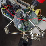 NEIKO 01902 Adjustable Helping Hand with Magnifying Glass, Third Hand Solder Aid, Soldering Wire Station Stand with Dual Alligator Clips and a Heavy Base, Beading & Jewelry Making Tools, Solder Holder NEIKO