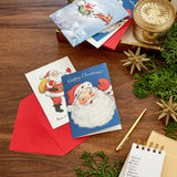 Hallmark Boxed Christmas Cards, Vintage Santa Claus (4 Designs, 12 Cards and Envelopes) Hallmark