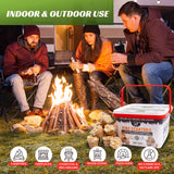 Superior Trading Fire Starter Pods in Plastic Bucket - Fire Starters for Campfires, BBQ, Grill, Pit, Wood Stove & Charcoal Starter, 15-20-Min Burn, 50 Extra Large Pods, USA Made, Brown, 3 Lbs Superior Trading Co.