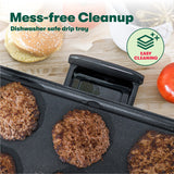 bella Electric Griddle with Warming Tray - Smokeless Indoor Grill, Nonstick Surface, Adjustable Temperature & Cool-touch Handles, 10" x 18", Copper/Black BELLA