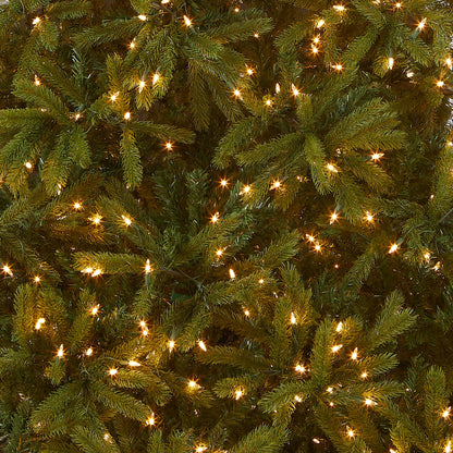 National Tree Company 'Feel Real' Pre-lit Artificial Christmas Tree Includes Pre-strung White Lights Jersey Fraser Fir - 7.5 ft