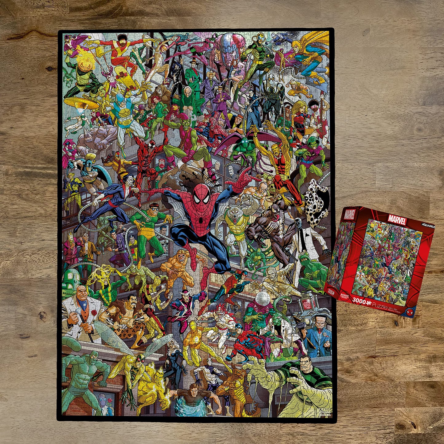 AQUARIUS Marvel Spider-Man Villains Puzzle (3000 Piece Jigsaw Puzzle) - Officially Licensed Marvel Comics Merchandise & Collectibles - Glare Free - Precision Fit - 32x45 Inches