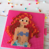 Perler Disney's The Little Mermaid Fused Bead Craft Activity Kit, Includes 9 Patterns, Finished Project Sizes Vary, Multicolor 2003 Pieces Perler
