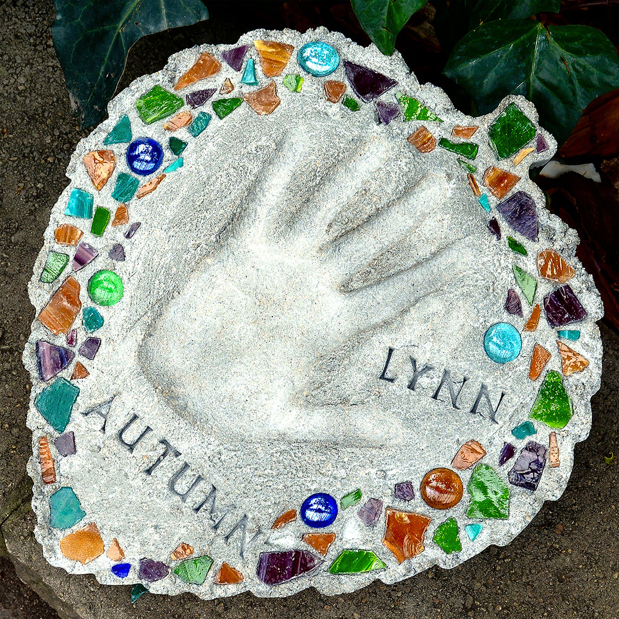 Midwest Products Milestones Decorative Mosaic Leaf Stepping Stone Kit for Flower Beds, Gardens, and Walkways - 901-11455 Midwest Products