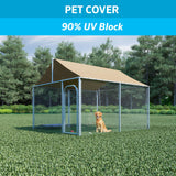 Coolaroo 90% UV Block Shade Cloth and Privacy Screen Shade Fabric Roll, 6' x 15', Wheat Coolaroo