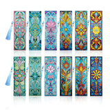 SEREDH 12 Pcs DIY Celtic Diamond Art Bookmarks Kit: 12 Unique Bible-Themed Designs, Acrylic Dotz, Rhinestone Bookmarks with Tassels SEREDH