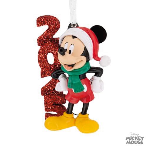 Hallmark Disney Mickey Mouse 2025 Christmas Ornament, Gifts for Disney Fans Hallmark