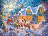 RoseArt - Abraham Hunter Light Up - Christmas Magic - 500 Piece Jigsaw Puzzle for Adults RoseArt