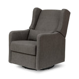 DaVinci Carter’s Arlo Glider Recliner Nursery Chair - Water & Stain Resistant Glider Rocking Chair for Nursery - GREENGUARD Gold, FSC & Certi-PUR US Certified - Cozy Swivel Rocker Recliner - Charcoal DaVinci