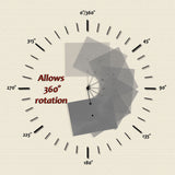 PURPLE LEAF 9' X 11.5' Patio Umbrella Outdoor Cantilever Rectangle Umbrella Aluminum Offset Umbrella with 360-degree Rotation for Garden Deck Pool Patio, Grey PURPLE LEAF