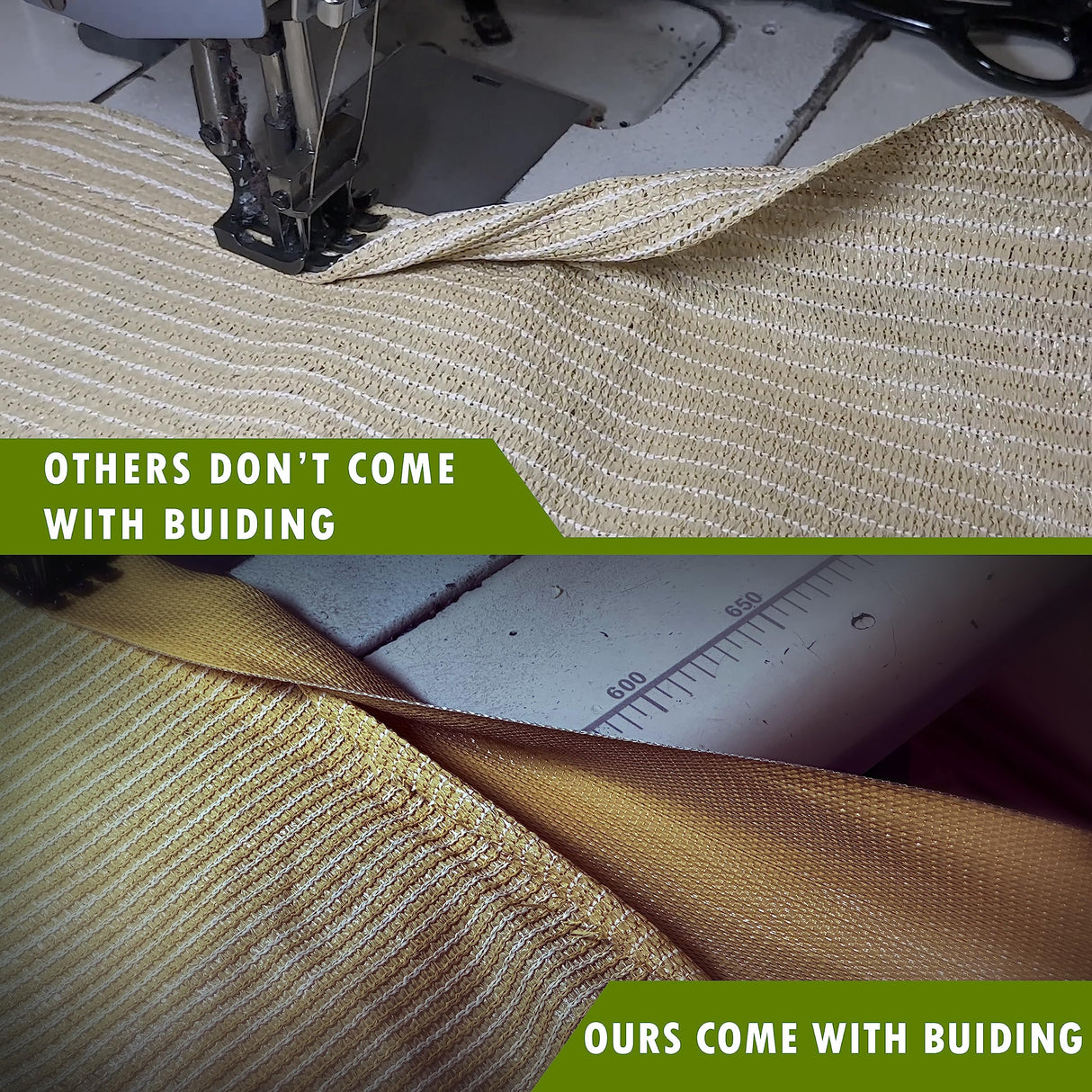 ColourTree 10' W x 20' L Grey Pergola Sun Shade Canopy Replacement Cover UPF50, Commercial Grade 260 GSM Cloth for Outdoor Patio, Includes Stainless Steel Weighted Rods (We Make Custom Size) ColourTree