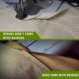 ColourTree 10' W x 20' L Grey Pergola Sun Shade Canopy Replacement Cover UPF50, Commercial Grade 260 GSM Cloth for Outdoor Patio, Includes Stainless Steel Weighted Rods (We Make Custom Size) ColourTree