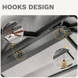 DWVO 10x12ft Hardtop Gazebo Double Roof Polycarbonate Canopy Outdoor with Netting and Shaded Curtains, Aluminum Frame Garden Tent for Patio, Backyard, Deck and Lawns, Brown DWVO