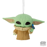Hallmark Star Wars: The Mandalorian Grogu with Butterfly Funko POP! Christmas Ornament Hallmark