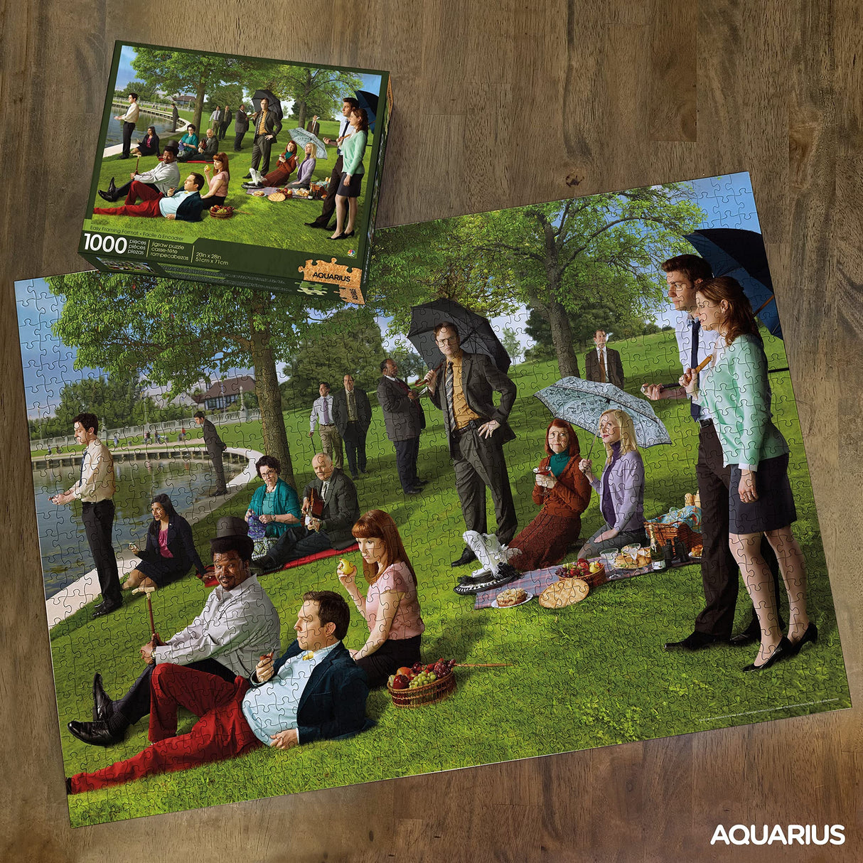 AQUARIUS The Office Sunday Afternoon Puzzle (1000 Piece Jigsaw Puzzle) - Glare Free - Precision Fit - Officially Licensed The Office Merchandise & Collectibles - 20x28 In AQUARIUS