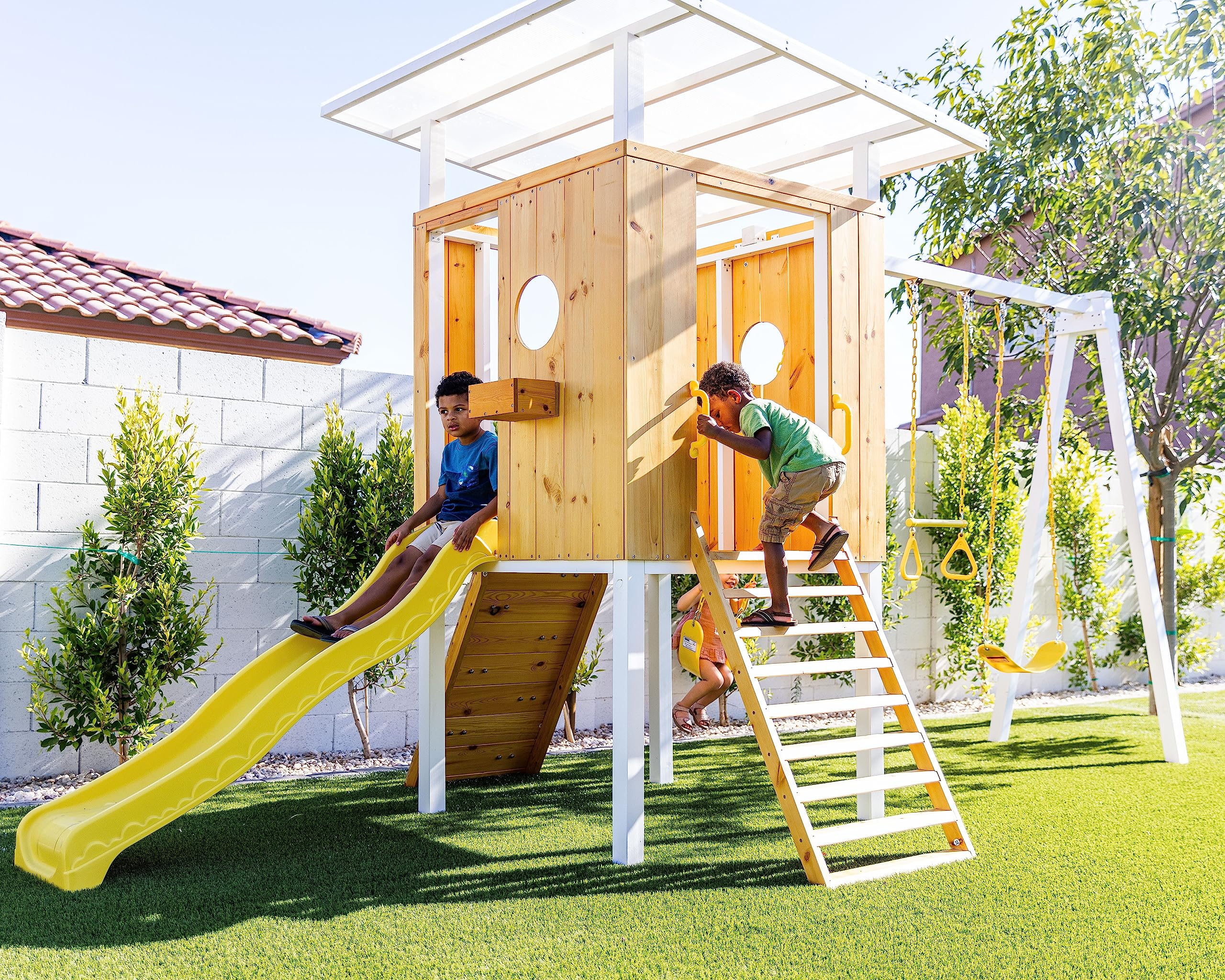 Children's backyard swing sets online