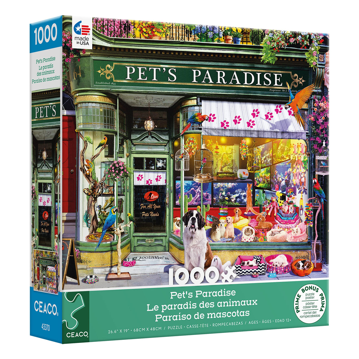 Ceaco - Shop Windows - Pet's Paradise - 1000 Piece Jigsaw Puzzle Ceaco