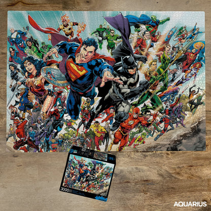 Aquarius DC Comics Puzzle Cast (3000 Piece Jigsaw Puzzle) - Officially Licensed DC Comics Merchandise & Collectibles - Glare Free - Precision Fit - 32 x 45 Inches