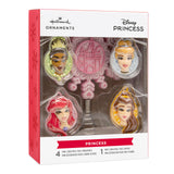Hallmark Disney Princess Mini Christmas Tree Topper and Ornaments, Set of 5, Gifts for Disney Fans Hallmark