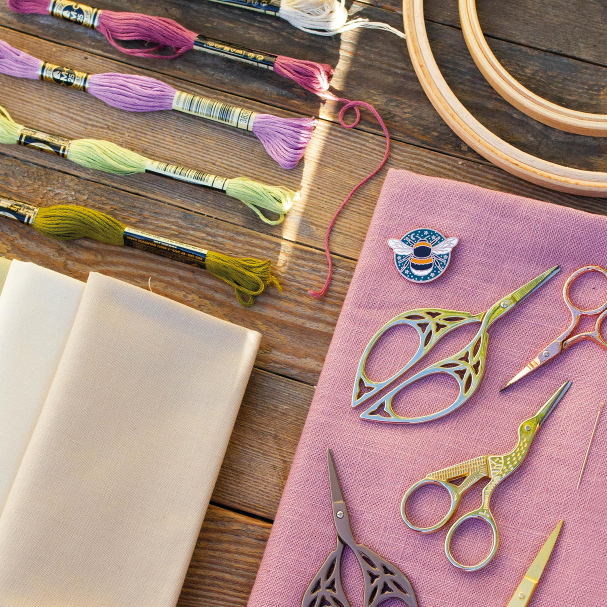 Paint with Thread: In the Garden: A step-by-step guide to embroidery WoodArtSupply
