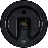 Bernhard Products Wall Clock 10 Inch Silent Non Ticking Movement Quality Quartz Battery Operated Round Easy to Read Decorative Brown Home/Kitchen/Office/Bedroom/Classroom/School Clocks, Black Numbers Bernhard Products