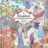 Kingdom of Curious Creatures: A Fairytale Adventure Book (Design Originals) Adult Coloring Book with 74 Line Art Designs of Whimsical Scenes and Personified Animals in a Charming and Magical Setting Design Originals