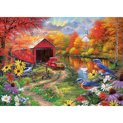 RoseArt - Abraham Hunter - Over The River- 1000 Piece Adult Jigsaw Puzzle