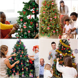 40PCS Christmas Crafts for Kids Beaded Ornament Kit - Including 10 PCS Snowman,12 PCS Wreath,8PCS Candy Cane,10PCS Lollipop, Xmas Holiday Party Tree Favor Decorations luck sea