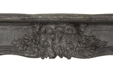 Creative Co-Op Decorative Wood Fireplace Mantel,Black Creative Co-Op
