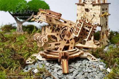 UGEARS Archballista and Tower Wooden 3D Puzzle - Mechanical Model for Self Assembly - Laser-Cut DIY Kit