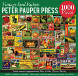 PETER PAUPER PRESS Vintage Seed Packets 1000 Piece Jigsaw Puzzle PETER PAUPER PRESS