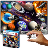 Think2Master Solar System & Space Exploration 500 Pieces Large Format Jigsaw Puzzle for Kids 12+, Teens, Adults & Families. Great Gift for stimulating Learning About Astronomy. Size: 26.8” X 18.9” THINK2MASTER