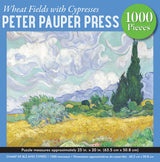 Wheat Fields with Cypresses 1000-Piece Jigsaw Puzzle PETER PAUPER PRESS