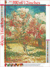 NIHO-JIUMA Van Gogh Diamond Painting Kits, DIY 5D Full Drill Diamond Art Gift for Adult/Teen, Home Decoration (30x40cm/12x16inches) NIHO-JIUMA