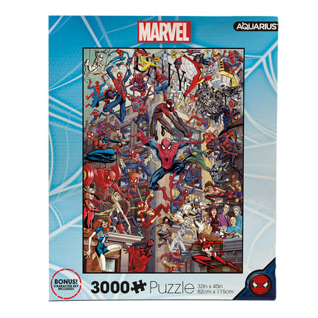 AQUARIUS Marvel Spider-Man Heroes Puzzle (3000 Piece Jigsaw Puzzle) - Officially Licensed Marvel Comics Merchandise & Collectibles - Glare Free - Precision Fit - 32x45 Inches AQUARIUS